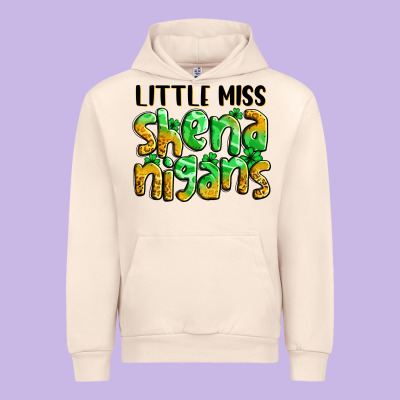 Little Miss Shenanigans St. Patrick's Urban Hoodie Designed By Lillyallendesigns