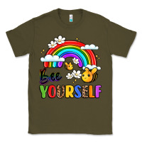 Army Green bee yourself Classic Tee - LillyAllenDesigns