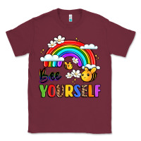 Burgundy bee yourself Classic Tee - LillyAllenDesigns