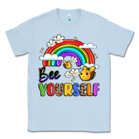Dusty Blue bee yourself Classic Tee - LillyAllenDesigns