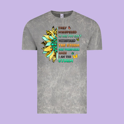They Whispered To Her You Cant Withstand The Storm Vintage Tee Designed By Lillyallendesigns