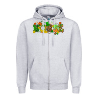 Heather Grey St. Patricks day nurse Zipper Hoodie - HowdyJamesFarm