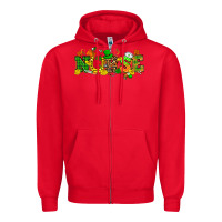 Red St. Patricks day nurse Zipper Hoodie - HowdyJamesFarm
