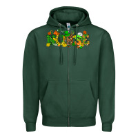 Sports Green St. Patricks day nurse Zipper Hoodie - HowdyJamesFarm