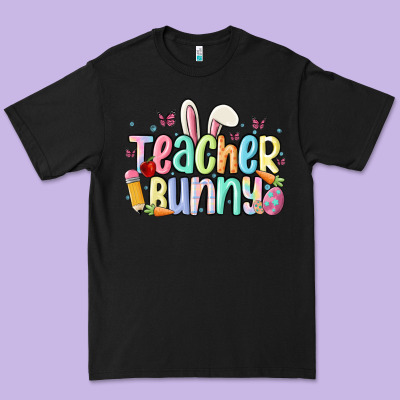 Teacher Bunny Premium Tee Designed By Maliassmallbusiness
