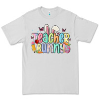 Dove Grey teacher bunny Premium Tee - MaliasSmallBusiness