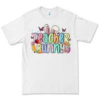 White teacher bunny Premium Tee - MaliasSmallBusiness
