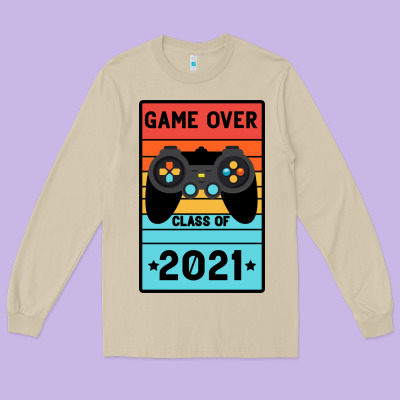 Game Over Class Of 2021 Long Sleeve Tee Designed By Bettercallsaul