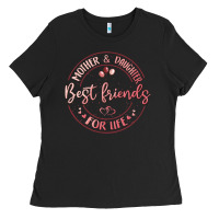 Black mother and daughter best friends for life Ladies Tee - MaliasSmallBusiness