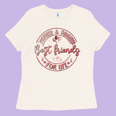 Mother And Daughter Best Friends For Life Ladies Tee Designed By Maliassmallbusiness