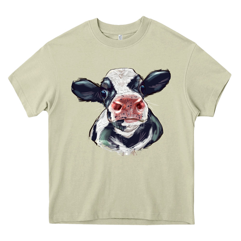 Holstein Calf Face Heavy Core Tee by LillyAllenDesigns | Teevron
