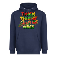 Navy thick thighs juneteenth vibes Heavyweight Hoodie - FaDigitalArtStudio