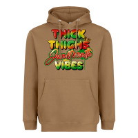 Toasted Coconut thick thighs juneteenth vibes Heavyweight Hoodie - FaDigitalArtStudio