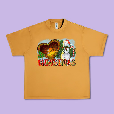 Christmas Snowman Urban Heavy Tee Designed By Lillyallendesigns