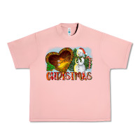 Salmon Christmas Snowman Urban Heavy Tee - LillyAllenDesigns