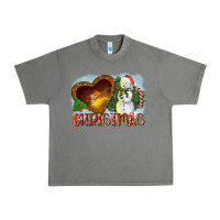 Tornado Christmas Snowman Urban Heavy Tee - LillyAllenDesigns