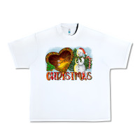 White Christmas Snowman Urban Heavy Tee - LillyAllenDesigns