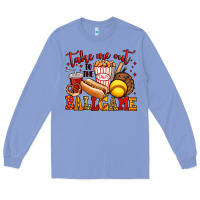 Colony Blue take me out to the ball game softball Long Sleeve Tee - Jasminsmagicworld
