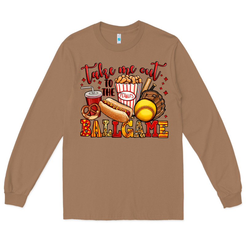 Take Me Out To The Ball Game Softball Long Sleeve Tee by Jasminsmagicworld | Teevron