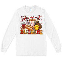 White take me out to the ball game softball Long Sleeve Tee - Jasminsmagicworld