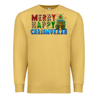 Antique Gold merry happy chrismukkah Premium Sweatshirt - FaDigitalArtStudio