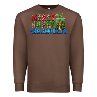 Chestnut merry happy chrismukkah Premium Sweatshirt - FaDigitalArtStudio