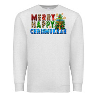 Oatmeal Heather merry happy chrismukkah Premium Sweatshirt - FaDigitalArtStudio