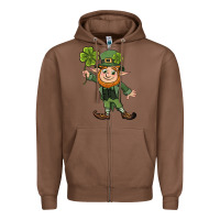 Chestnut St. Patrick's day elf Zipper Hoodie - CowGirlArtShop