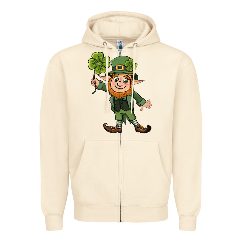 St. Patrick's Day Elf Zipper Hoodie by CowGirlArtShop | Teevron