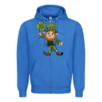 True Royal St. Patrick's day elf Zipper Hoodie - CowGirlArtShop
