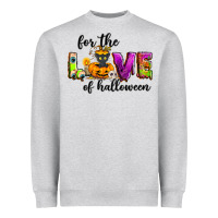 Heather Grey For the love of Halloween Heavyweight Sweatshirt - NancyCooperArtShop