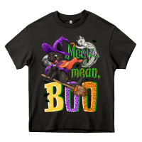 Asphalt Meow i mean, boo Halloween Heavy Core Tee - NancyCooperArtShop
