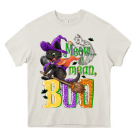 Cream Meow i mean, boo Halloween Heavy Core Tee - NancyCooperArtShop
