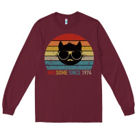 Burgundy Awesome Since 1974 Long Sleeve Tee - Bettercallsaul