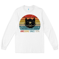 White Awesome Since 1974 Long Sleeve Tee - Bettercallsaul