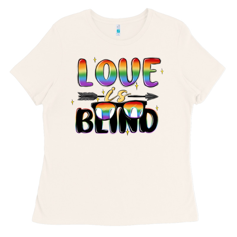 Love Is Blind Ladies Tee by MaliasSmallBusiness | Teevron