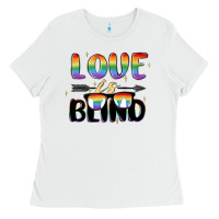 White love is blind Ladies Tee - MaliasSmallBusiness