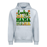 Heather Grey lucky mama mama mama  St. Patrick's Urban Hoodie - LillyAllenDesigns