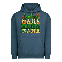 Pigment Midnight Navy lucky mama mama mama  St. Patrick's Urban Hoodie - LillyAllenDesigns