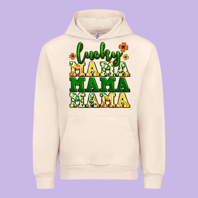 Lucky Mama Mama Mama  St. Patrick's Urban Hoodie Designed By Lillyallendesigns