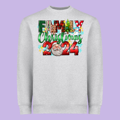 Family Christmas 2024 Heavyweight Sweatshirt Designed By Texasbilliewilder