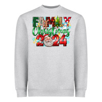 Heather Grey family christmas 2024 Heavyweight Sweatshirt - texasbilliewilder