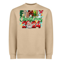 Mushroom family christmas 2024 Heavyweight Sweatshirt - texasbilliewilder