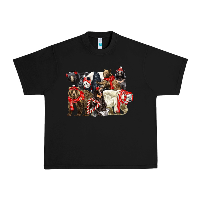 Christmas Bear Family Urban Heavy Tee by LillyAllenDesigns | Teevron