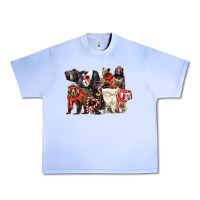 Grape Ice Christmas Bear Family Urban Heavy Tee - LillyAllenDesigns
