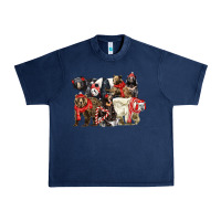 Navy Christmas Bear Family Urban Heavy Tee - LillyAllenDesigns