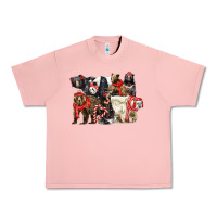 Salmon Christmas Bear Family Urban Heavy Tee - LillyAllenDesigns
