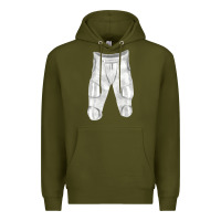 Army Green football padded pant fa element 1 Premium Hoodie - FaDigitalArtStudio