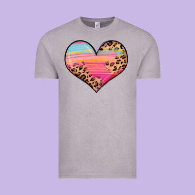Valentine S Day Colorful Heart Vintage Tee Designed By Lillyallendesigns