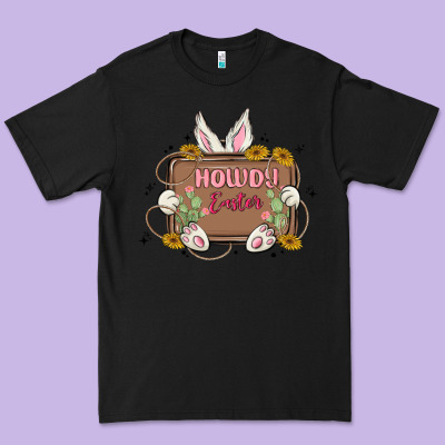 Howdy Easter Premium Tee Designed By Maliassmallbusiness